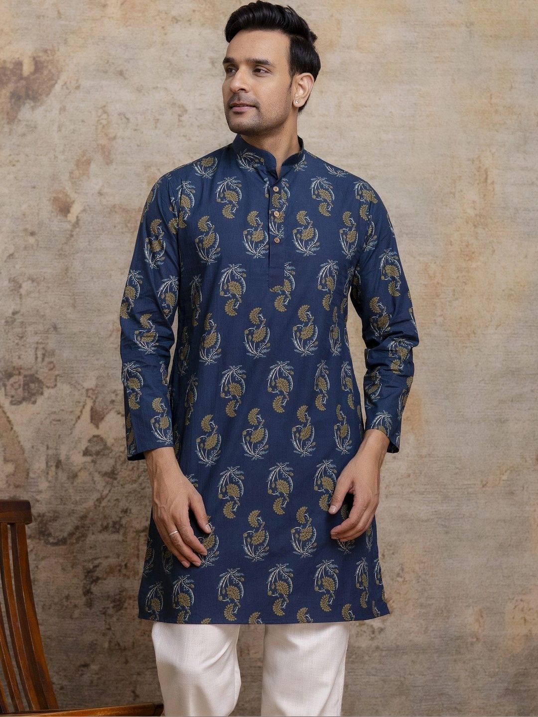 Shasak Men Ethnic Motifs Printed Indie Prints Kurta-picture-25