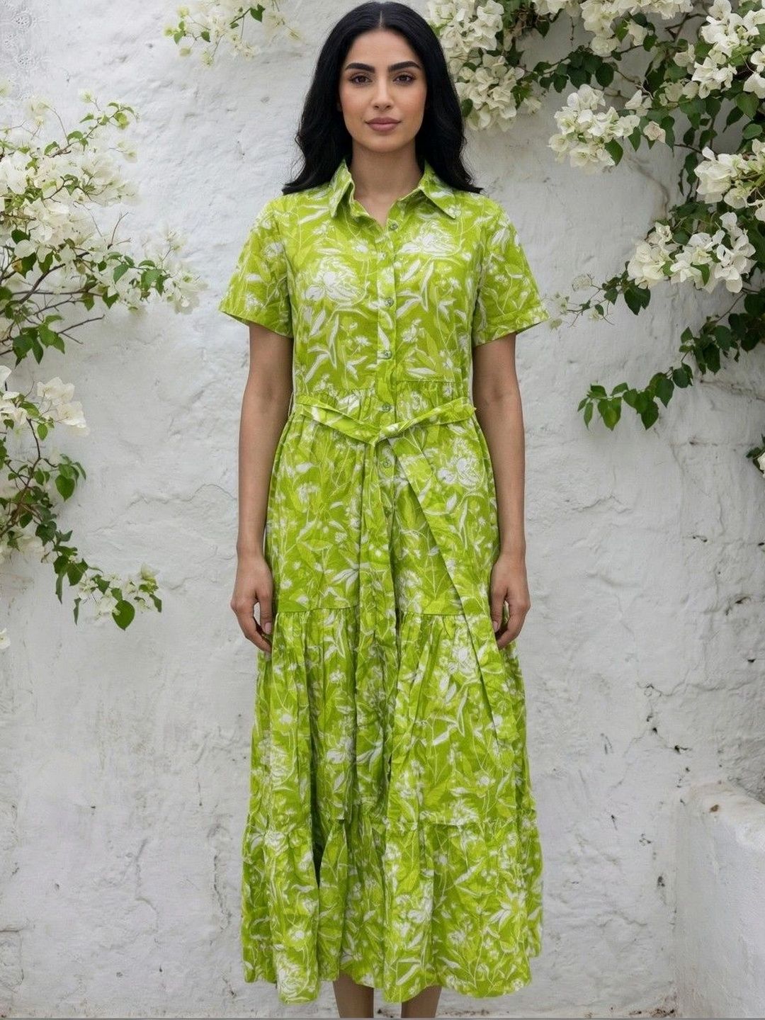Aura By Sanskrutihomes Floral Print A-Line Maxi Dress-picture-11