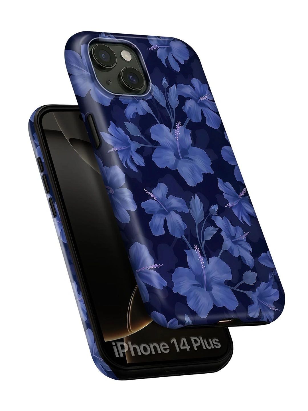 QRIOH Floral Printed iPhone 14 Plus Back Case Mobile Accessories-picture-54