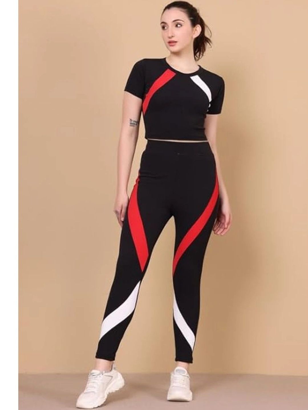 Cozimi Colourblocked Round Neck Tracksuits-picture-57