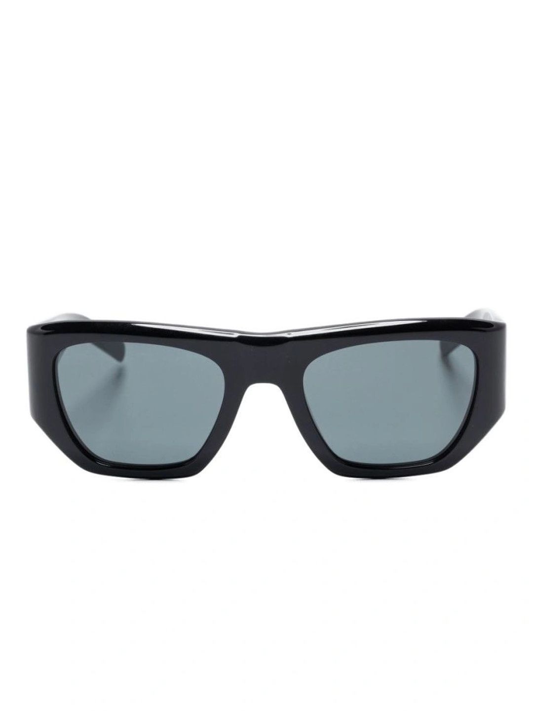 Saint Laurent Women Grey Lens & Black Rectangle Sunglasses with-picture-32