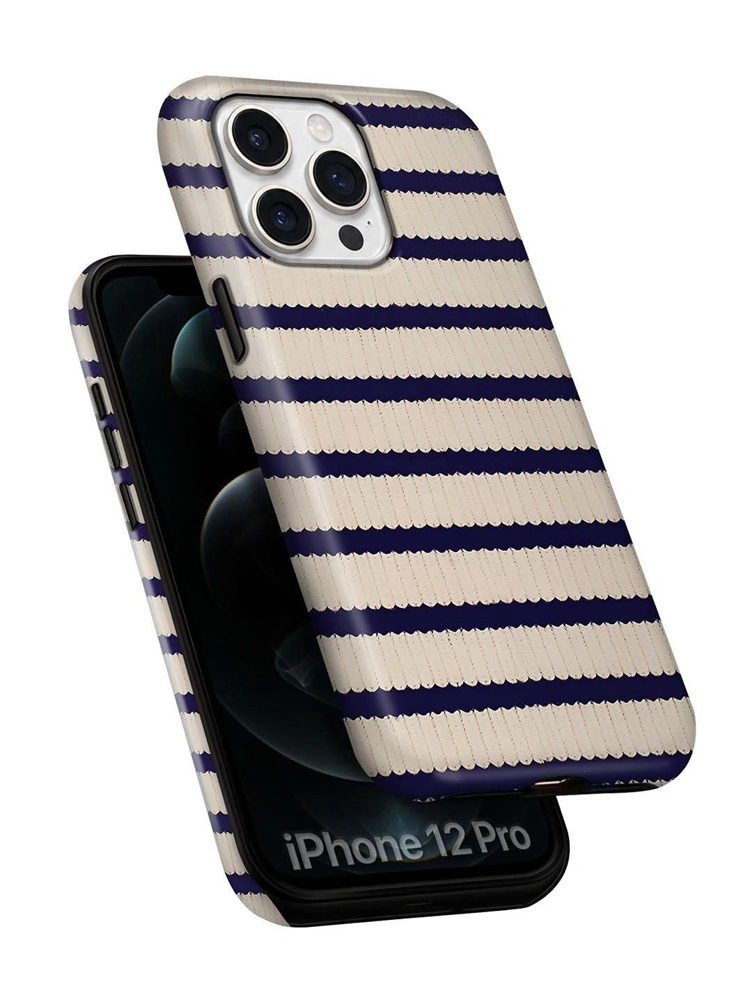 QRIOH Geometric Printed iPhone 12 Pro Back Case Mobile Accessories-picture-39