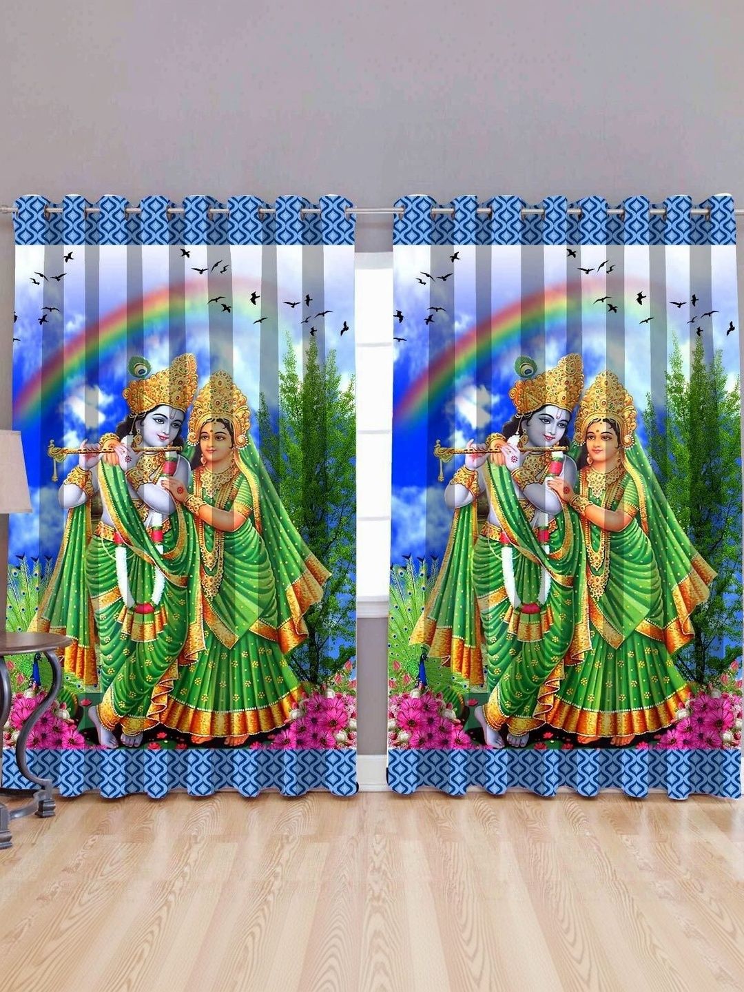 salajya anchla Multicoloured Floral Door Curtain-picture-30