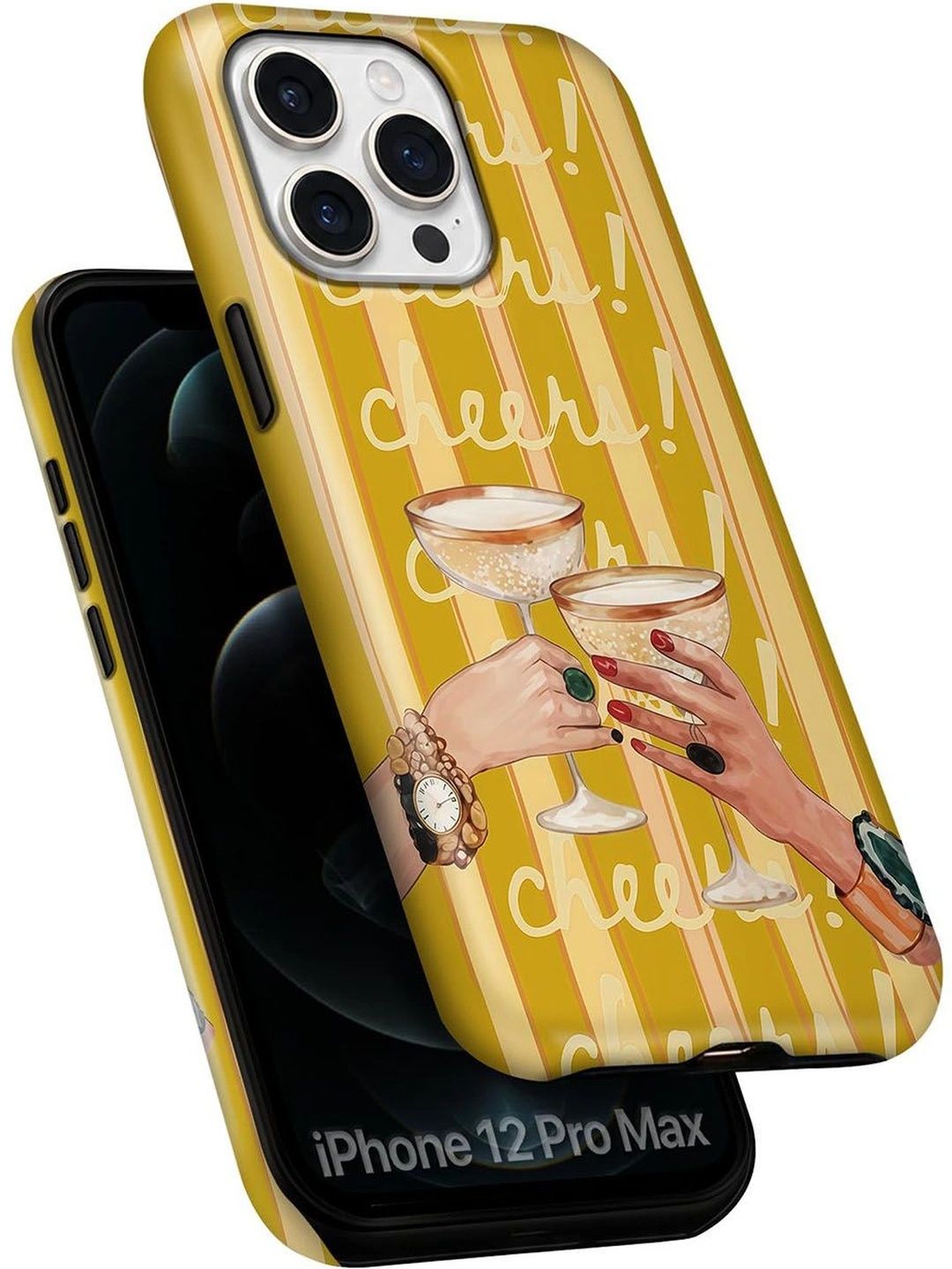 QRIOH Unisex Conversational Printed iPhone 12 Pro Max Back Case Mobile Accessories-picture-34