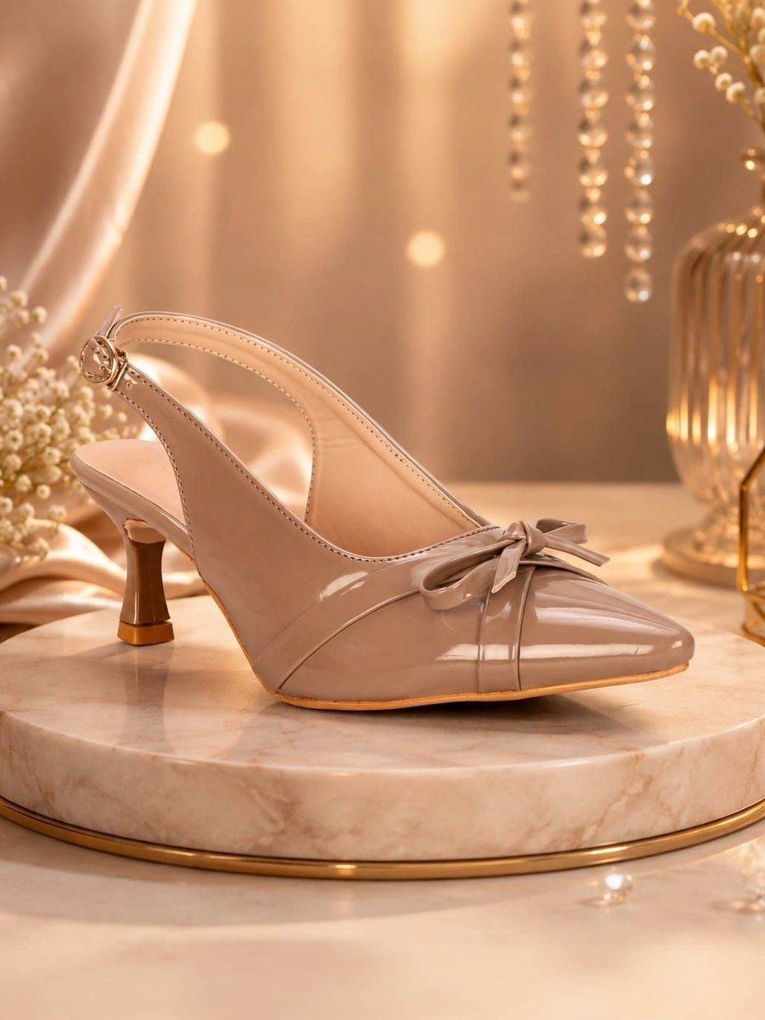Luvfeet Party Slim Heeled Pumps with Bows-picture-21
