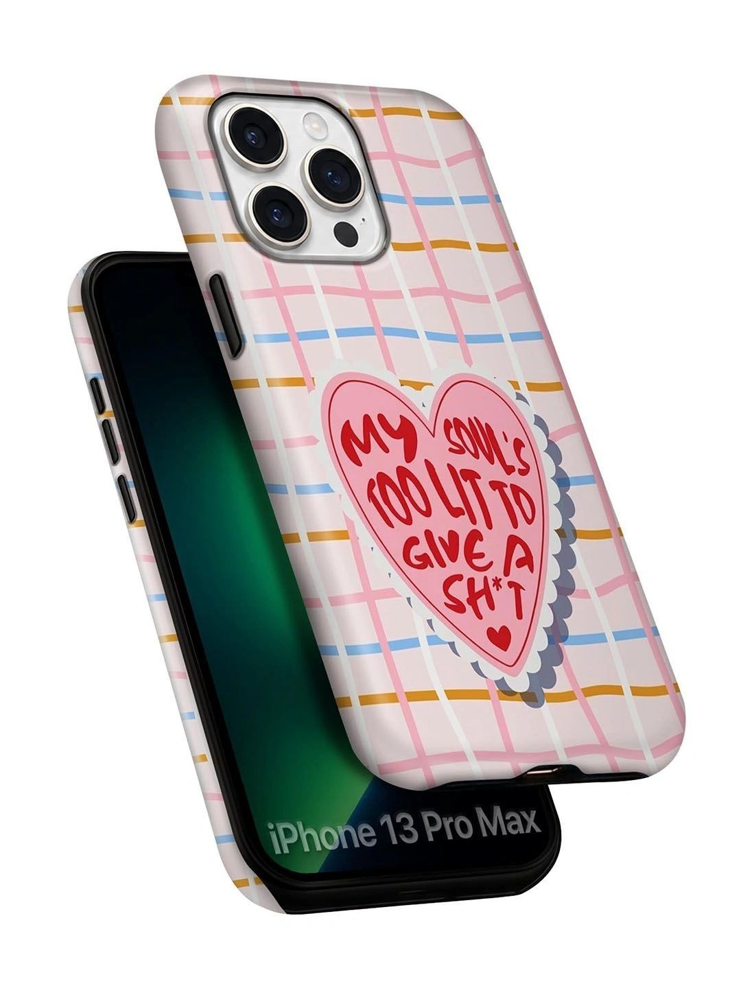 QRIOH Quirky Printed iPhone 13 Pro Max Back Case Mobile Accessories-image-34