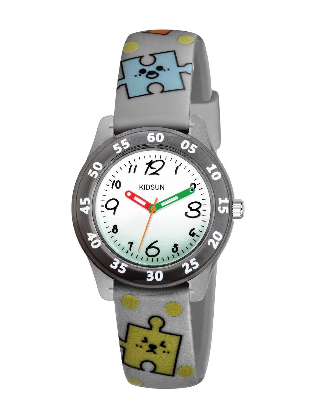 KIDSUN Unisex Kids Printed Dial & Straps Analogue Multi Function Watch WB02_DARK_GREY-picture-18