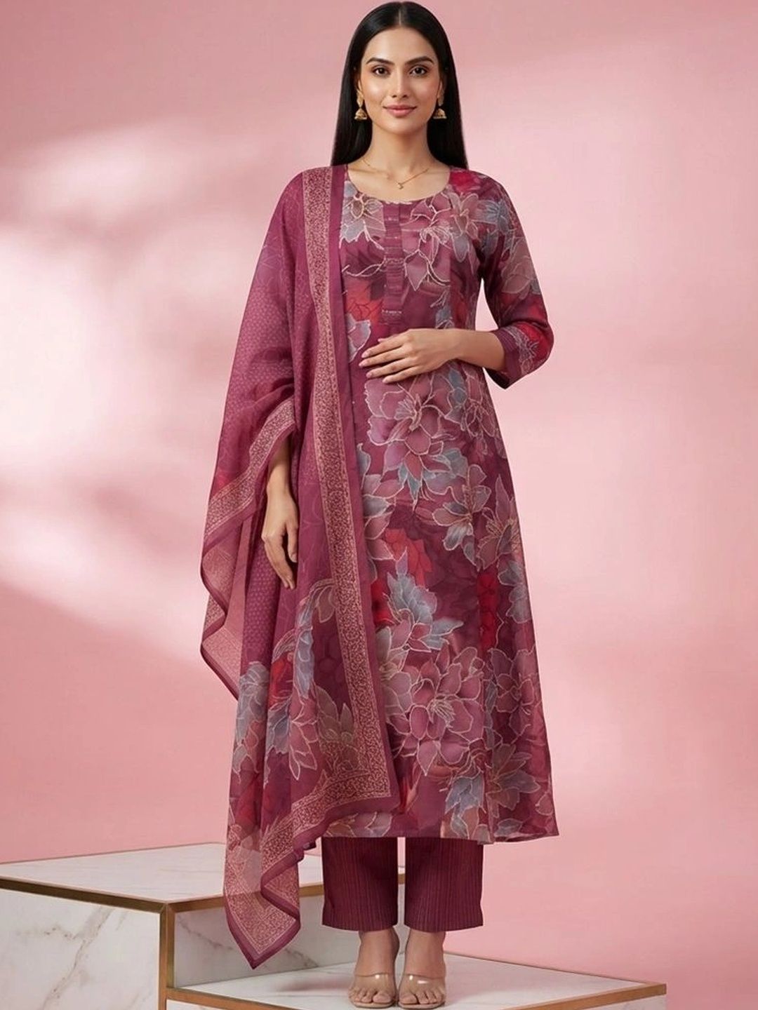 gokurtis Floral Printed Pure Cotton Blend Handloom Kurti-picture-43