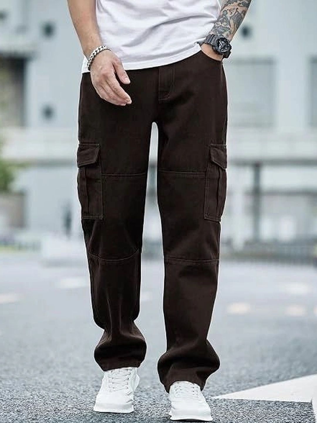 stylefabs Men Jean Relaxed Fit Mid-Rise Stretchable Jeans-picture-34