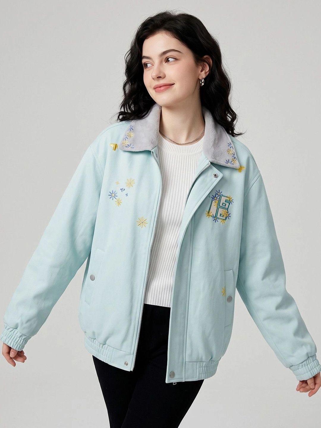 Suo Women Bomber Jacket-picture-34