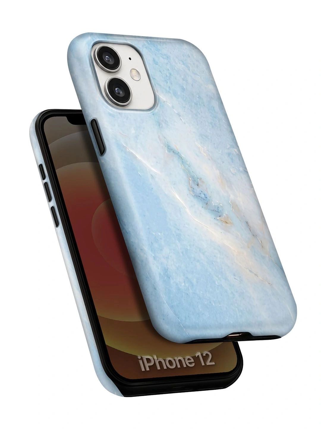 QRIOH Abstract Printed iPhone 12 Back Case Mobile Accessories-image-26