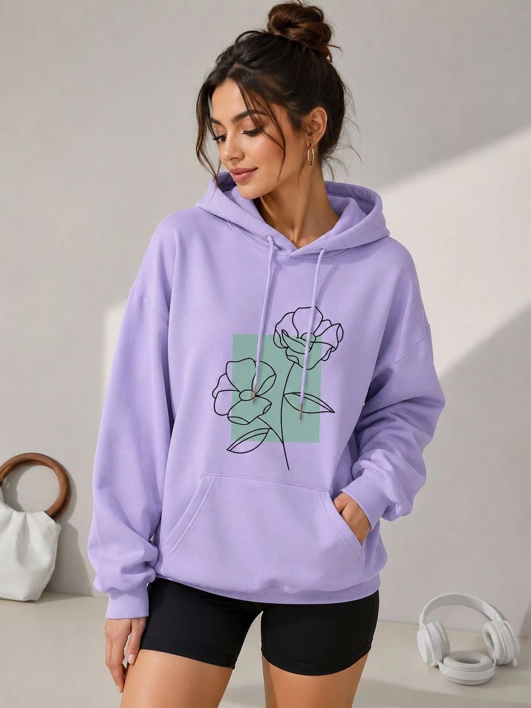 PERSONALITEE Women Printed Hooded Sweatshirt-picture-22