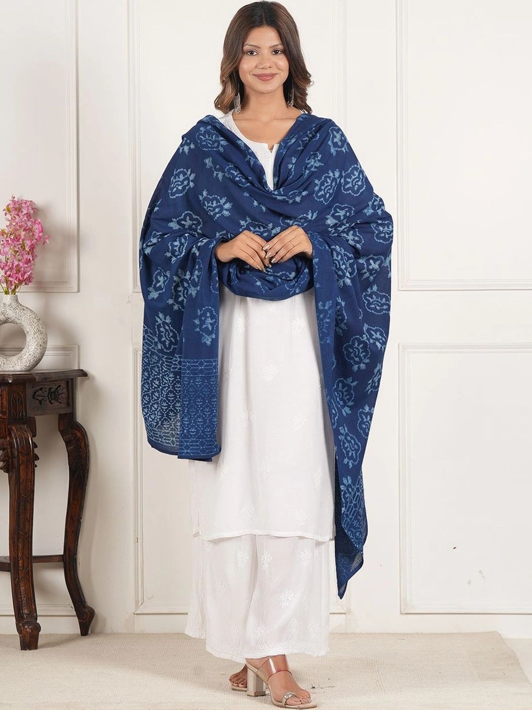 Style Shoes Ethnic Motifs Printed Pure Cotton Block Print Dupatta-picture-37