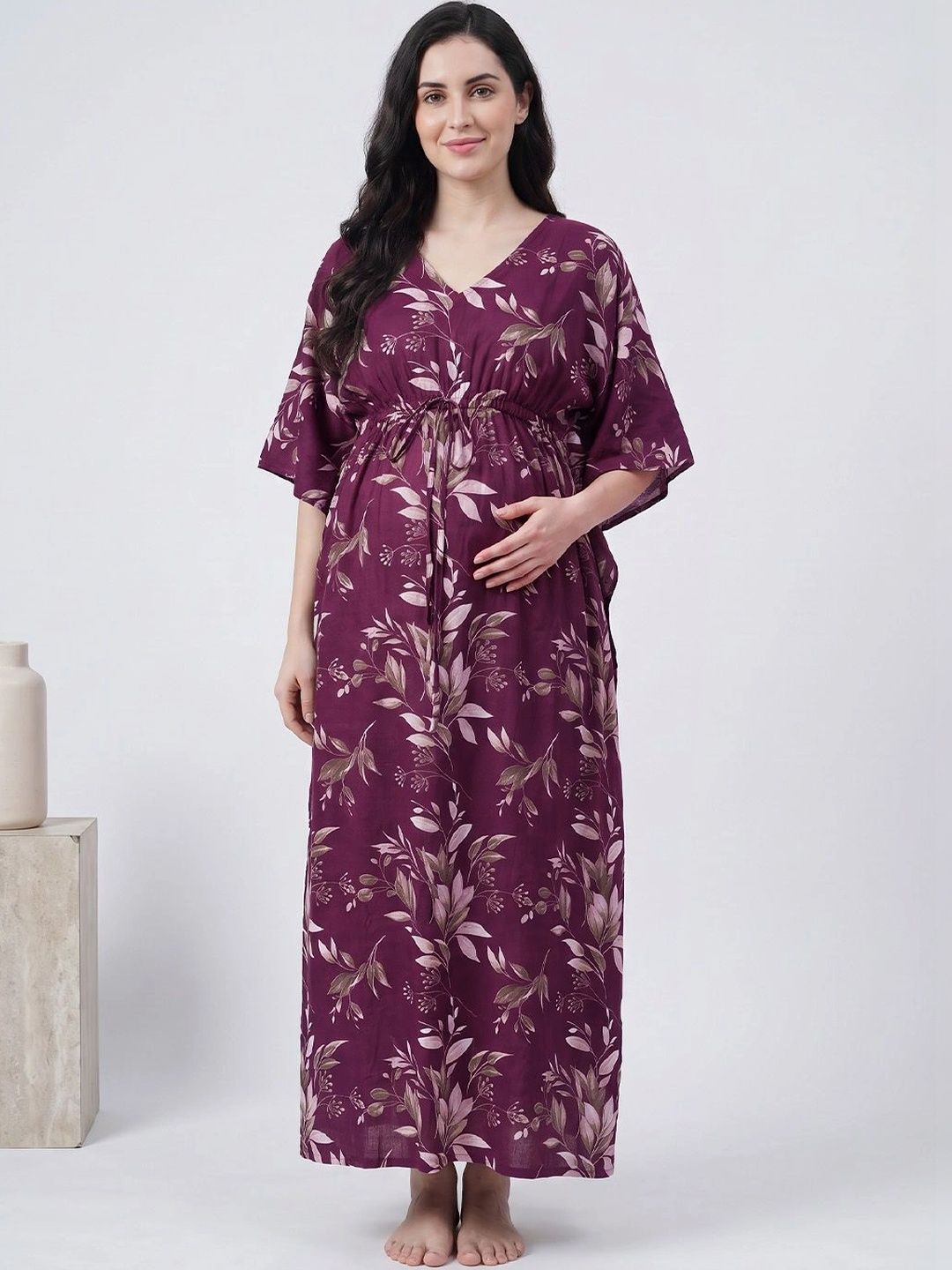 Secret Wish Printed Maxi Nightdress-image-31
