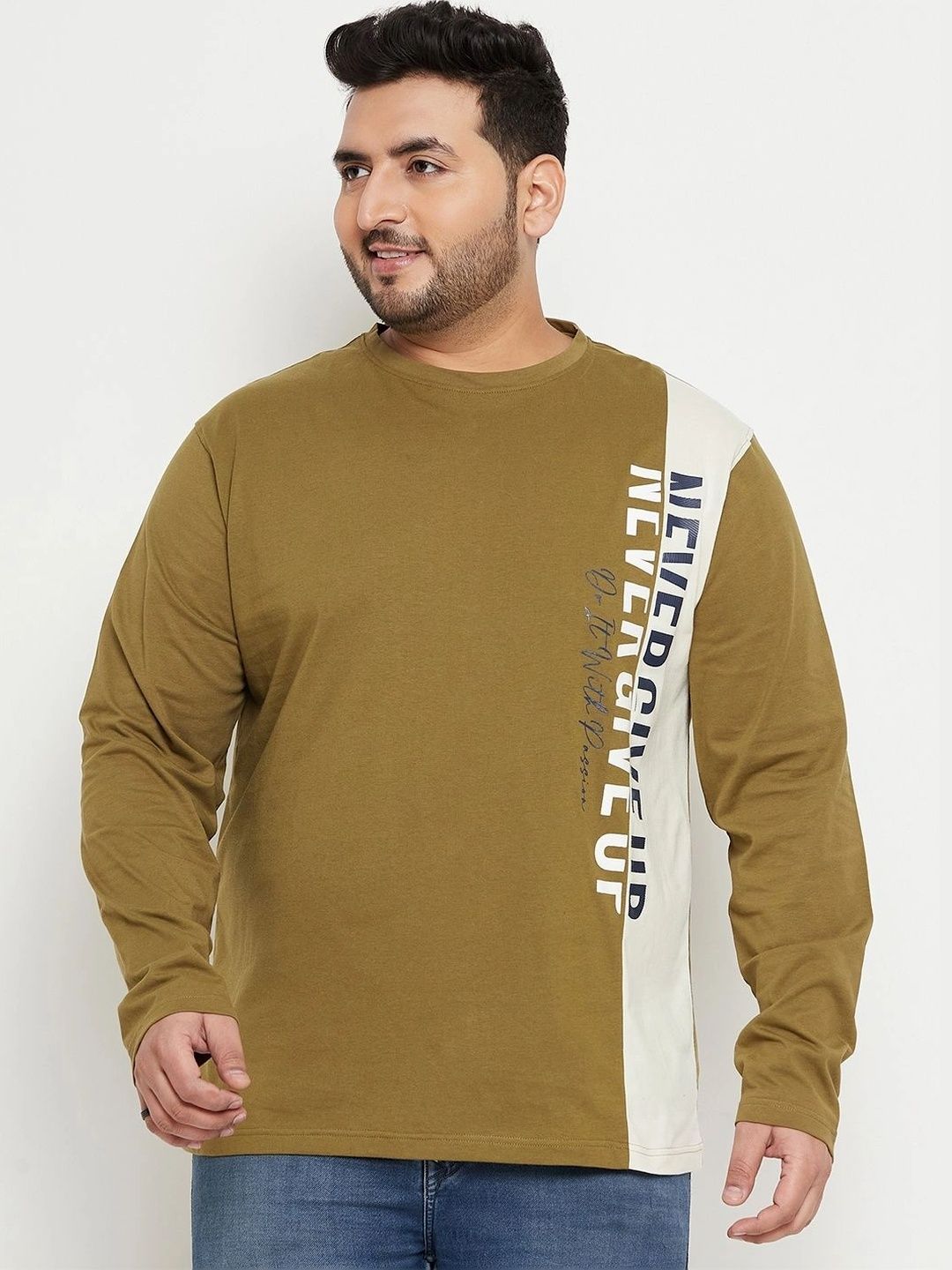 Club York Men Typography Colourblocked T-shirt-picture-41