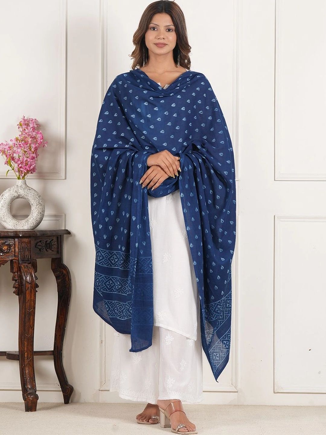 Style Shoes Ethnic Motifs Printed Pure Cotton Block Print Dupatta-picture-11