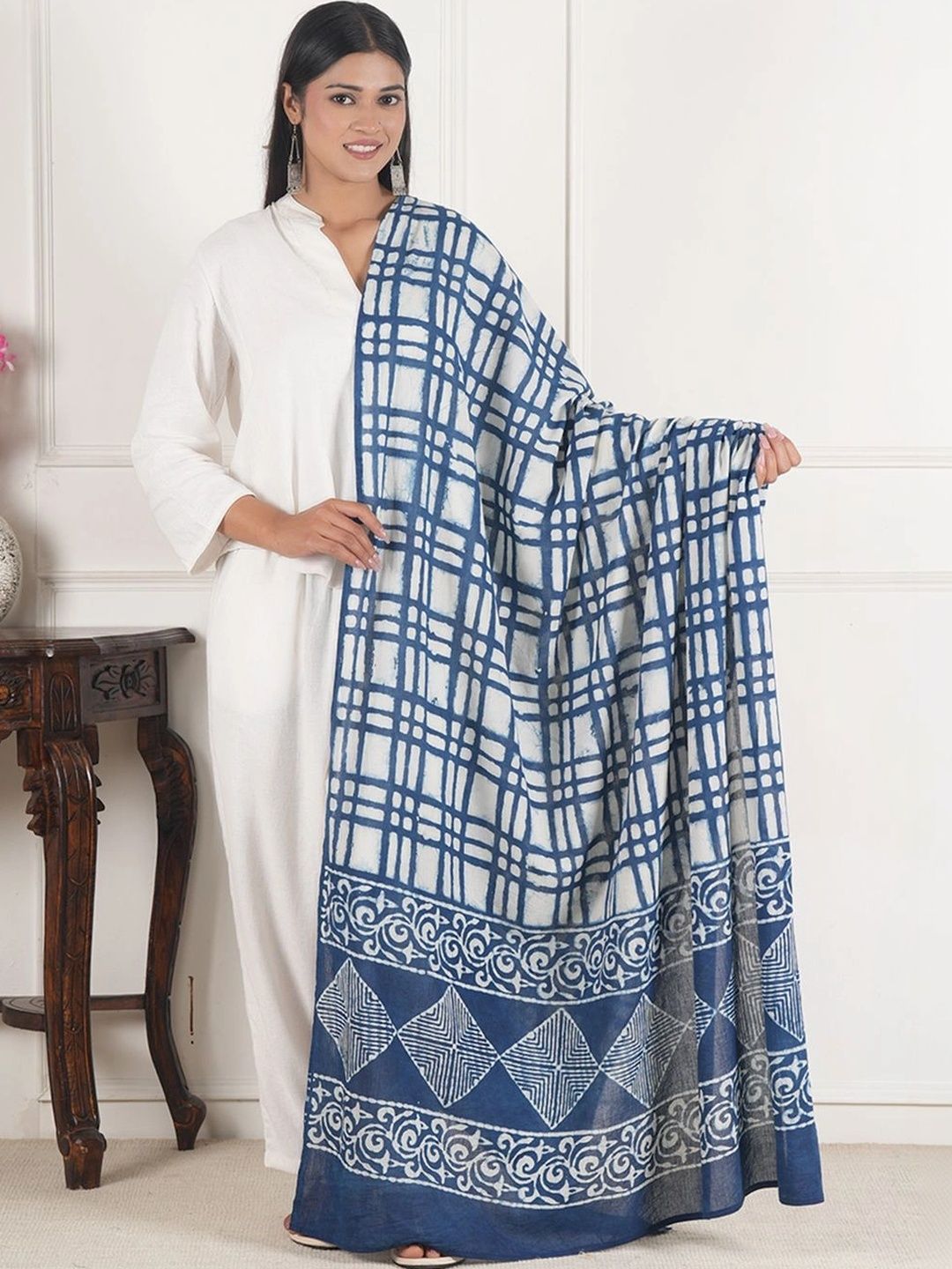 Style Shoes Printed Pure Cotton Block Print Dupatta-image-30