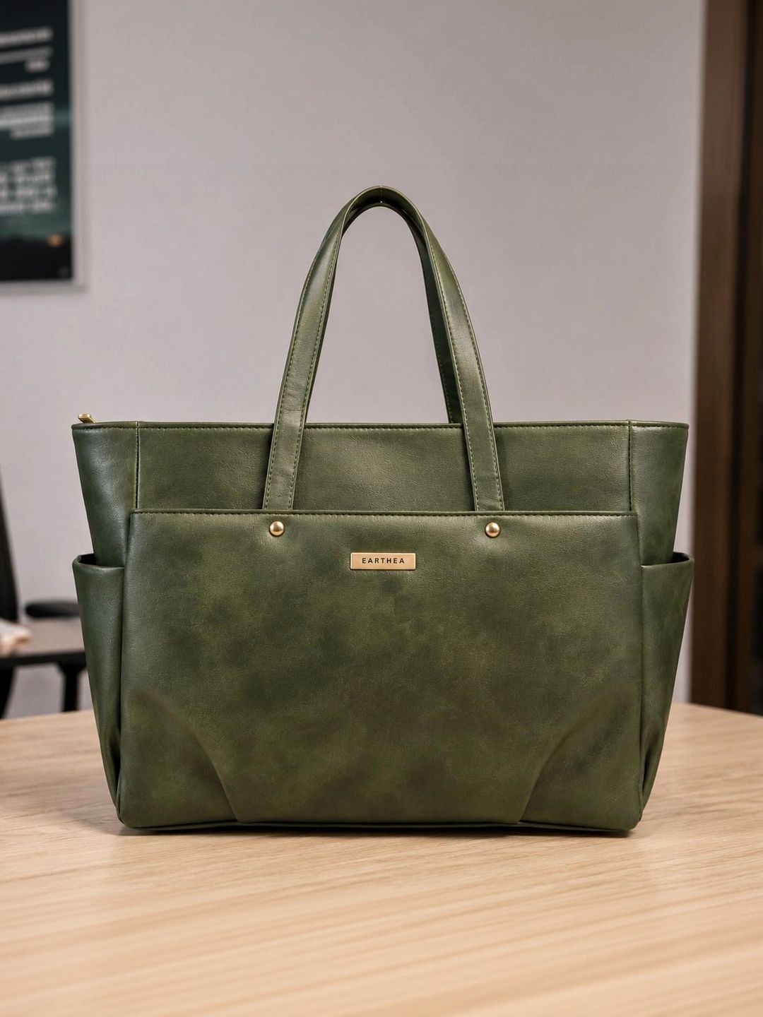 EARTHEA PU Structured Tote Bag with Tasselled-picture-35