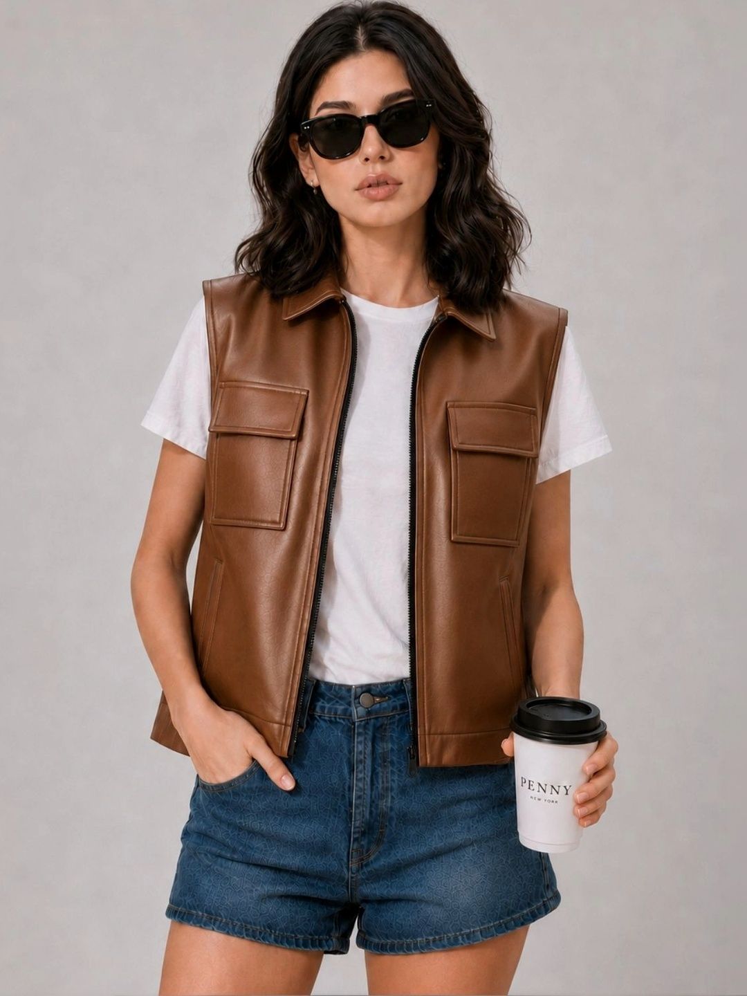 Raxedo Women Leather Training or Gym Jacket-picture-15