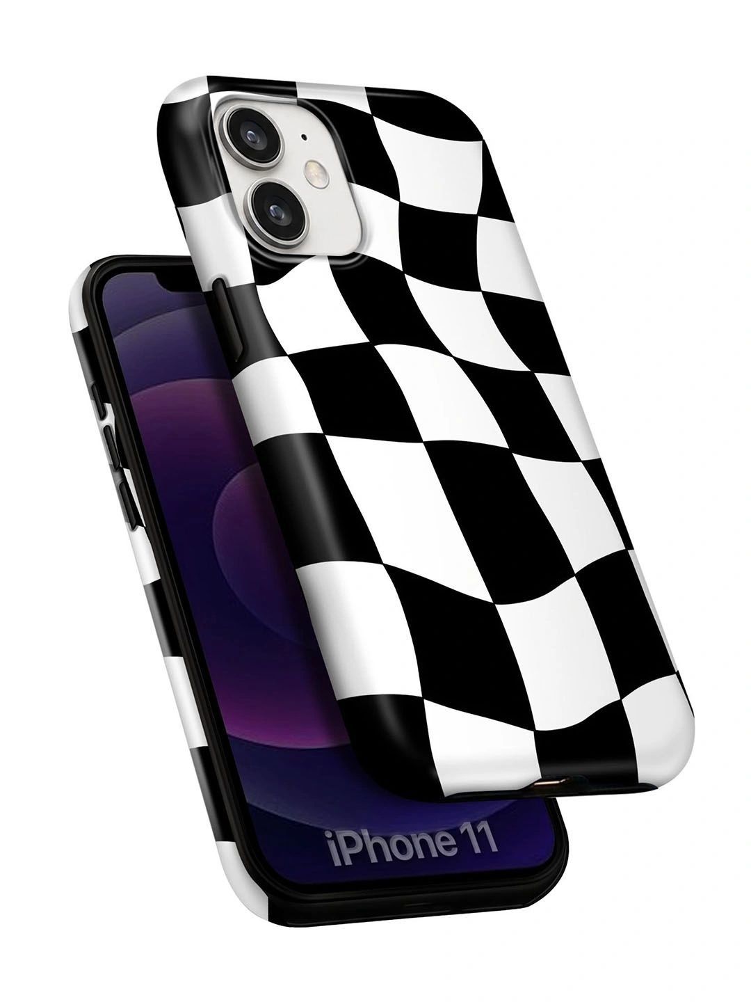 QRIOH Geometric Printed iPhone 11 Back Case Mobile Accessories-picture-23