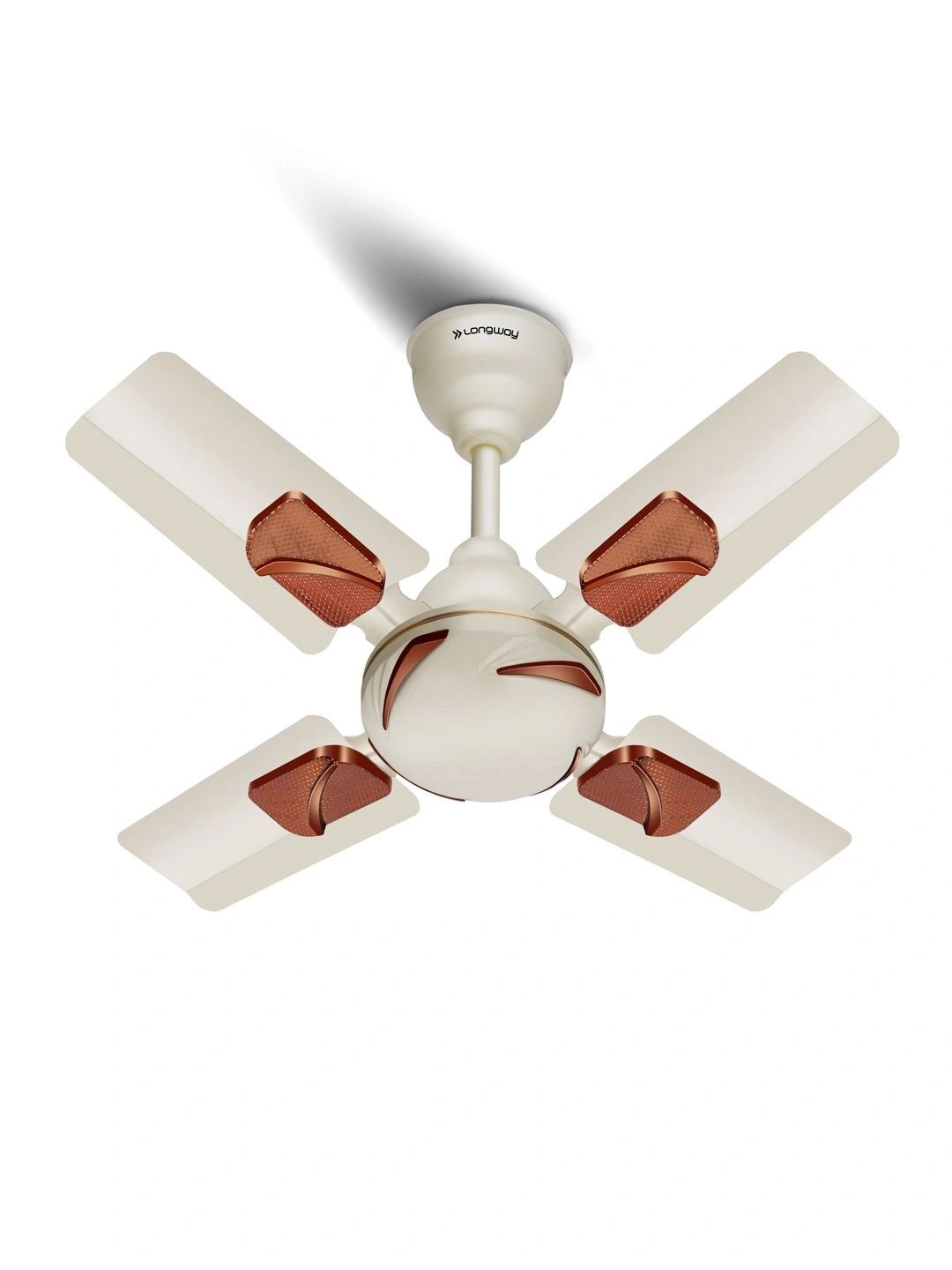 Longway White & Brown 4 Blades Ceiling Fan-image-42