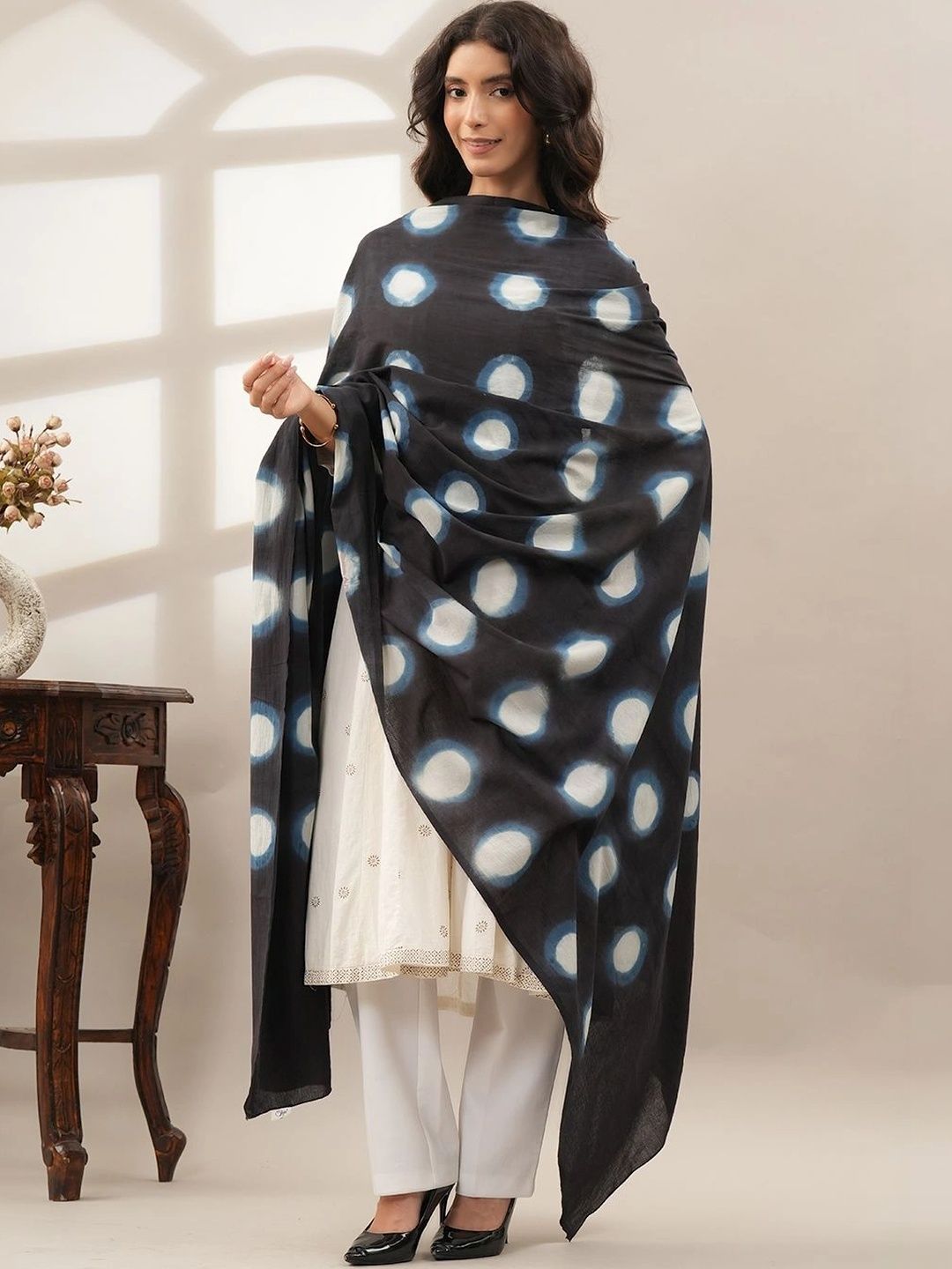 Style Shoes Printed Pure Cotton Tie and Dye Dupatta-picture-21