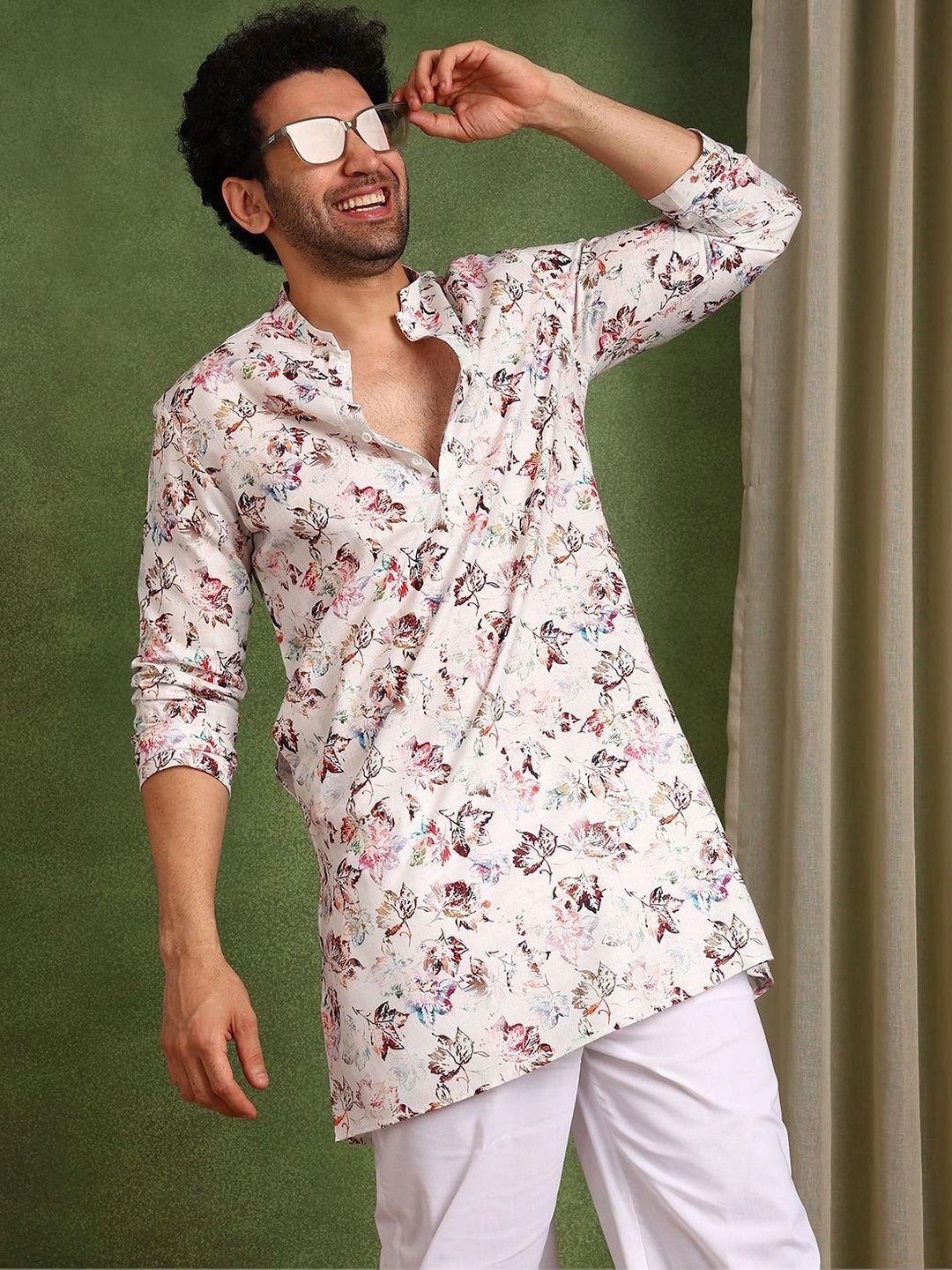 See Designs Men Floral Printed Floral Kurta-picture-22