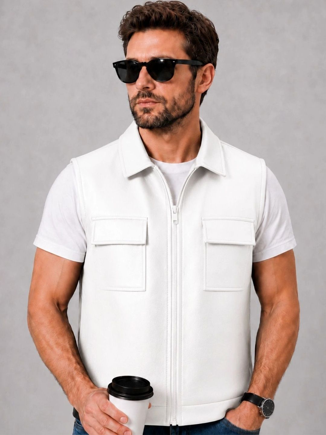 Raxedo Men Leather Training or Gym Jacket-picture-24