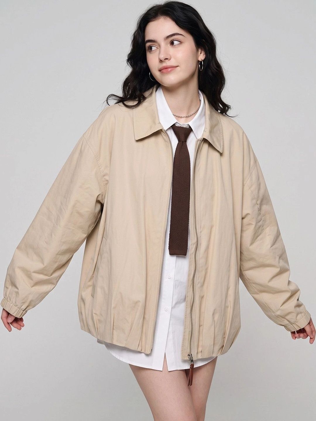 Suo Women Lightweight Bomber Jacket-picture-20