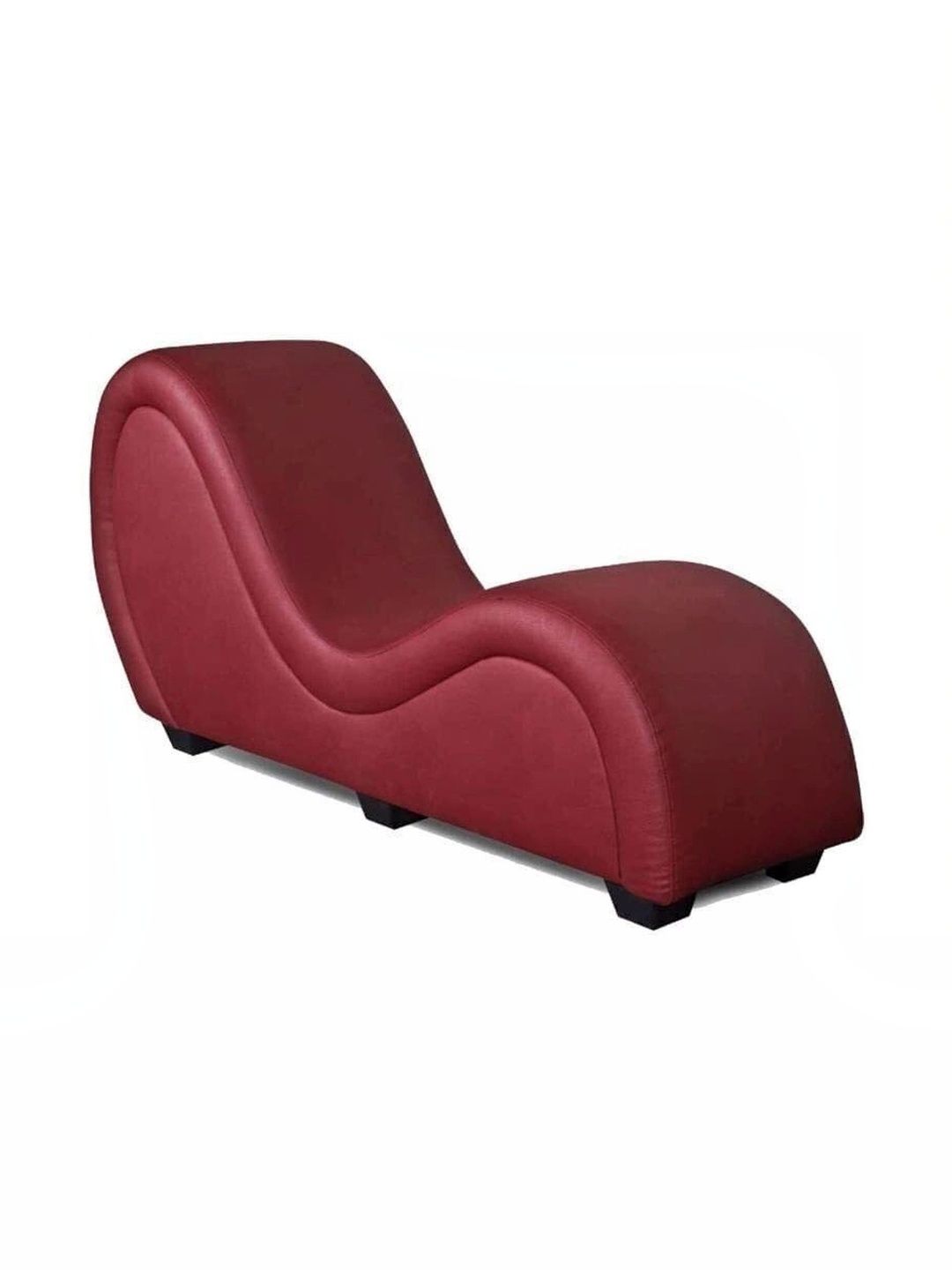 INDIAWOODMART Red Textured Wooden Lounge Chair-picture-11