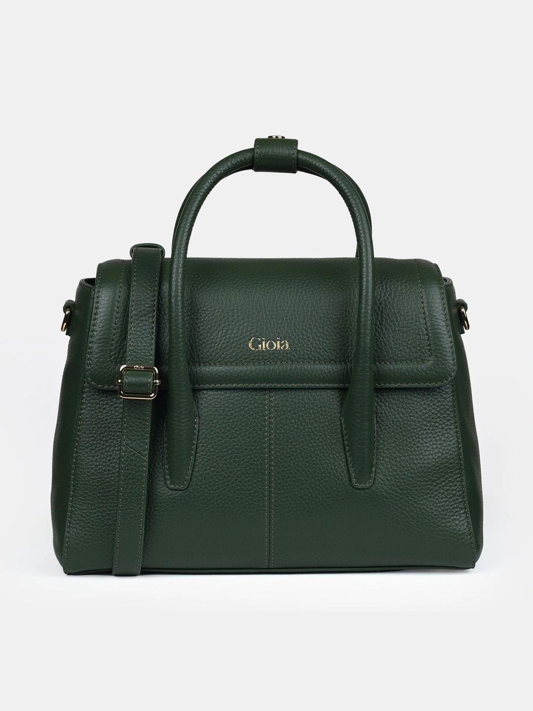 GIOIA Textured Leather Structured Handheld Bag-image-49