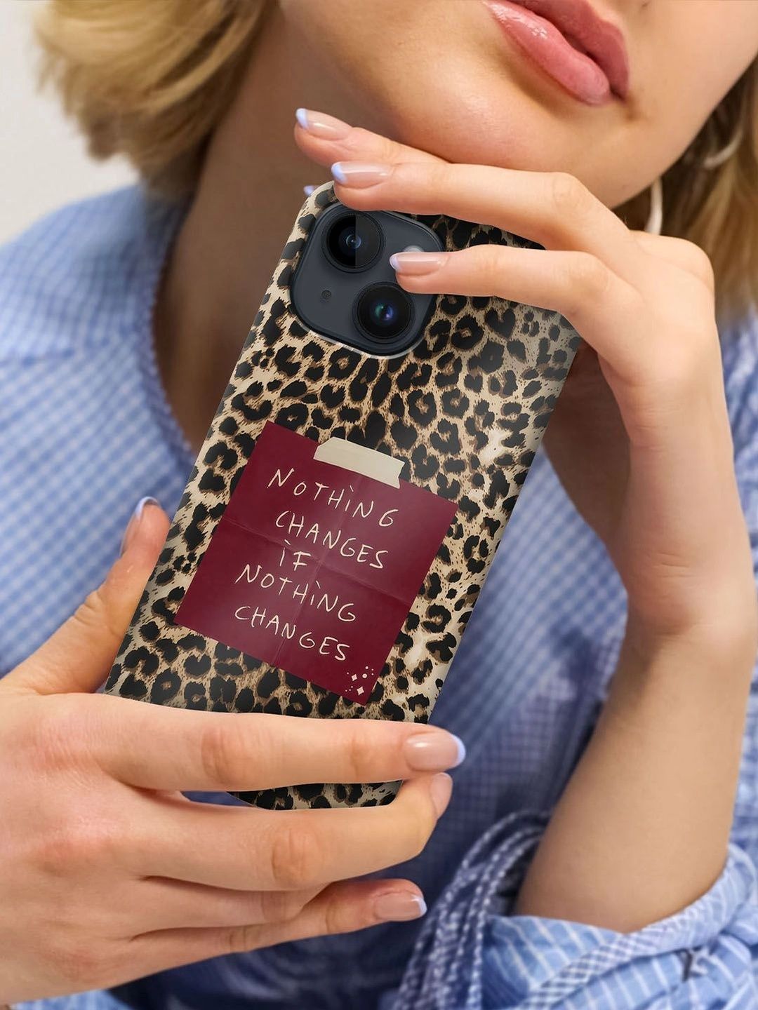 QRIOH Typography Printed iPhone 12 Back Case Mobile Accessories-image-4