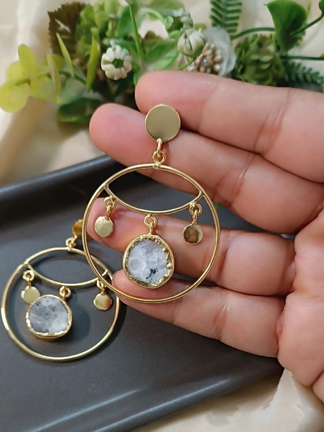 Jewel Studio Komell Geometric Drop Earrings-image-44
