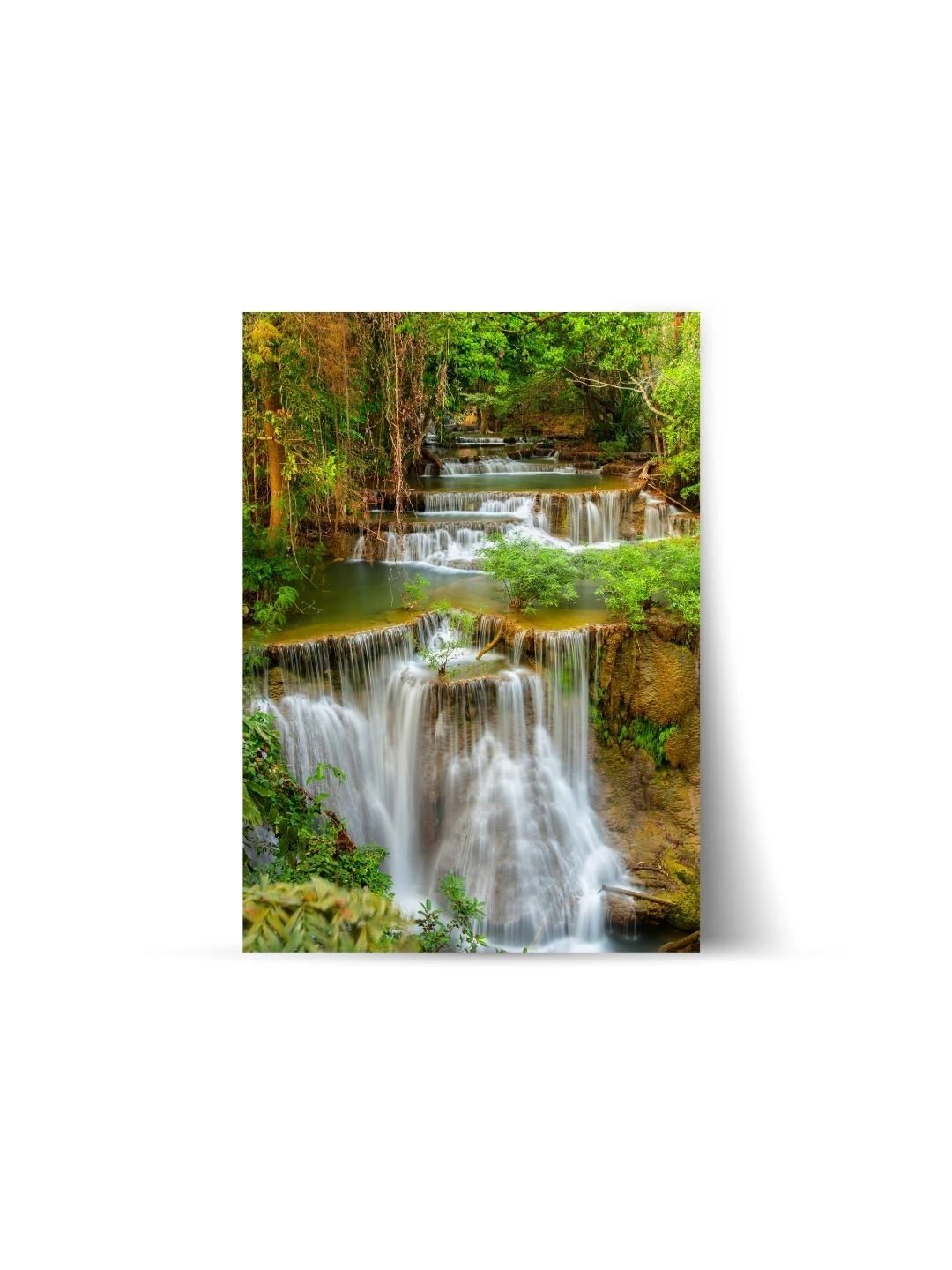 ARTOLIC Green & White Waterfall Deep Forest Wall Paintings-image-28