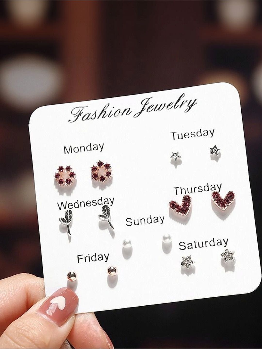 Zaphariq Geometric Studs Earrings-picture-12