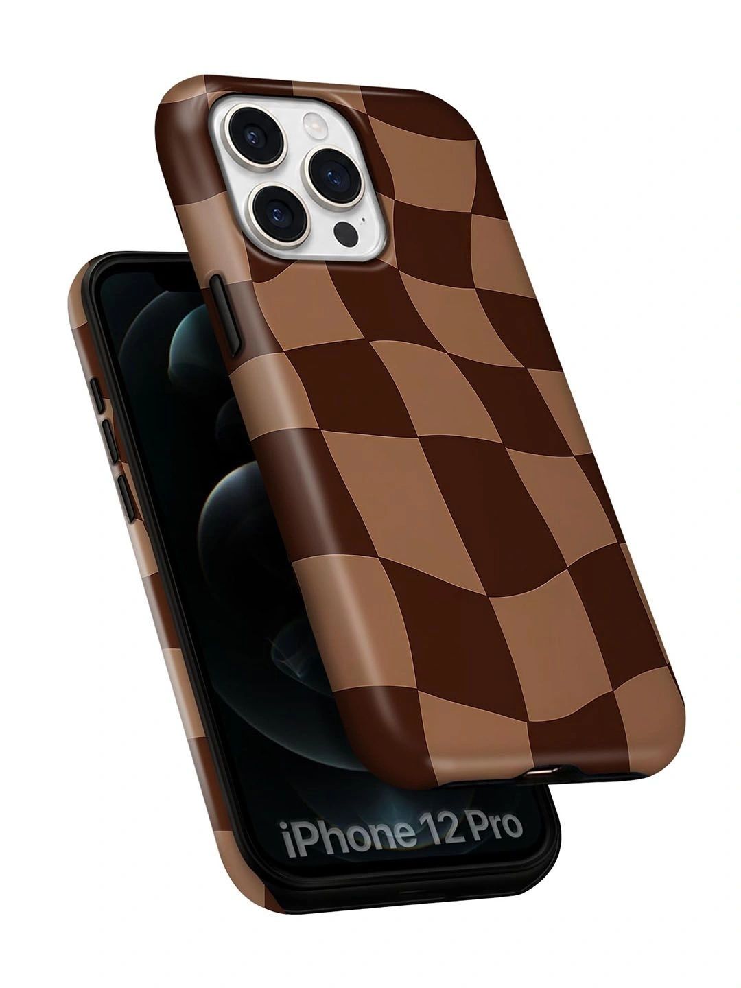 QRIOH Geometric Printed iPhone 12 Pro Back Case Mobile Accessories-picture-23