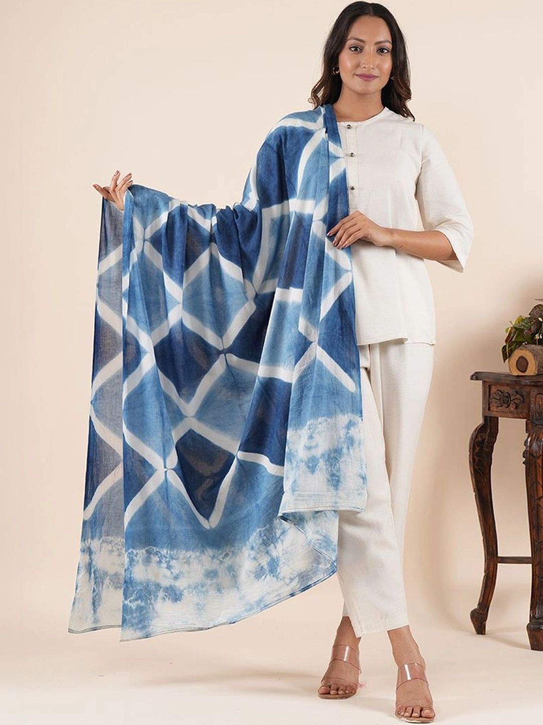 Style Shoes Dyed Pure Cotton Tie and Dye Dupatta-picture-6