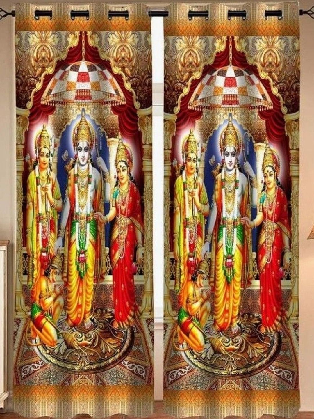 salajya anchla Multicoloured Ethnic Motifs Door Curtain-picture-46