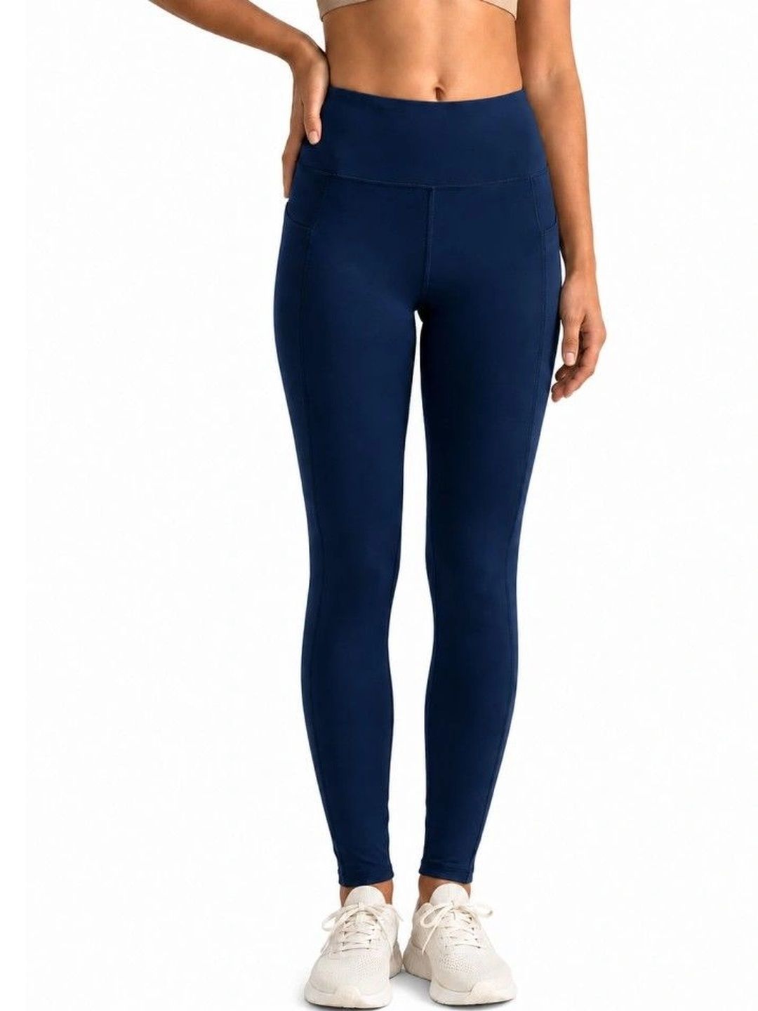 BLOSSOM Women High-Waist Moisture-Wicking Ankle-Length Yoga Tights-picture-11