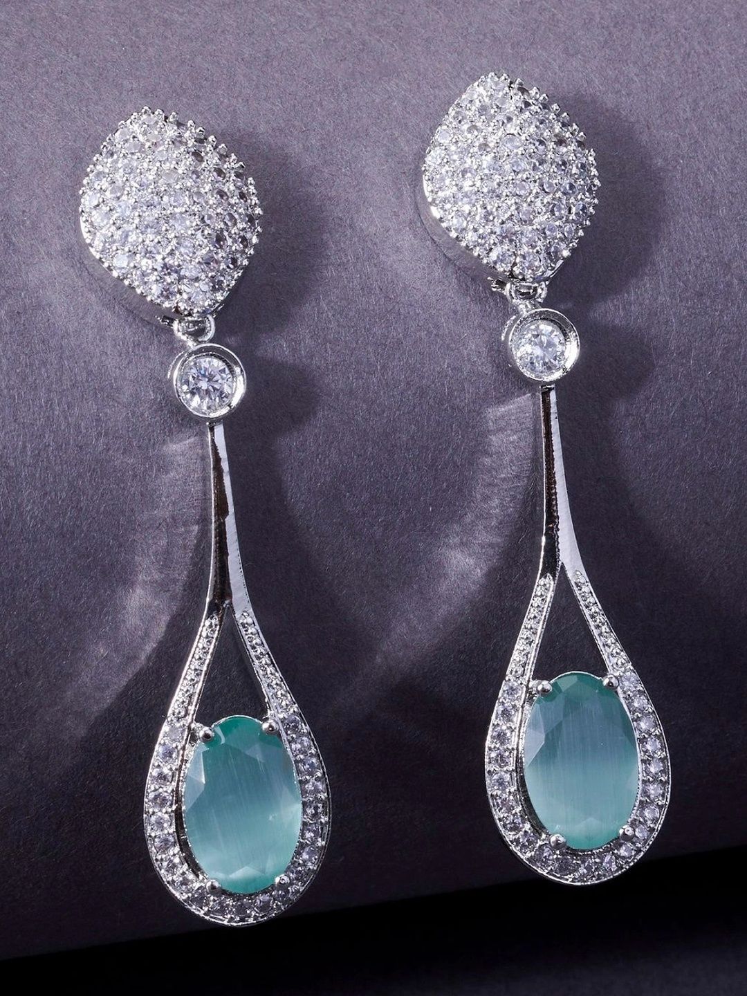 Opal Touch Teardrop Shaped Drop Earrings-picture-22