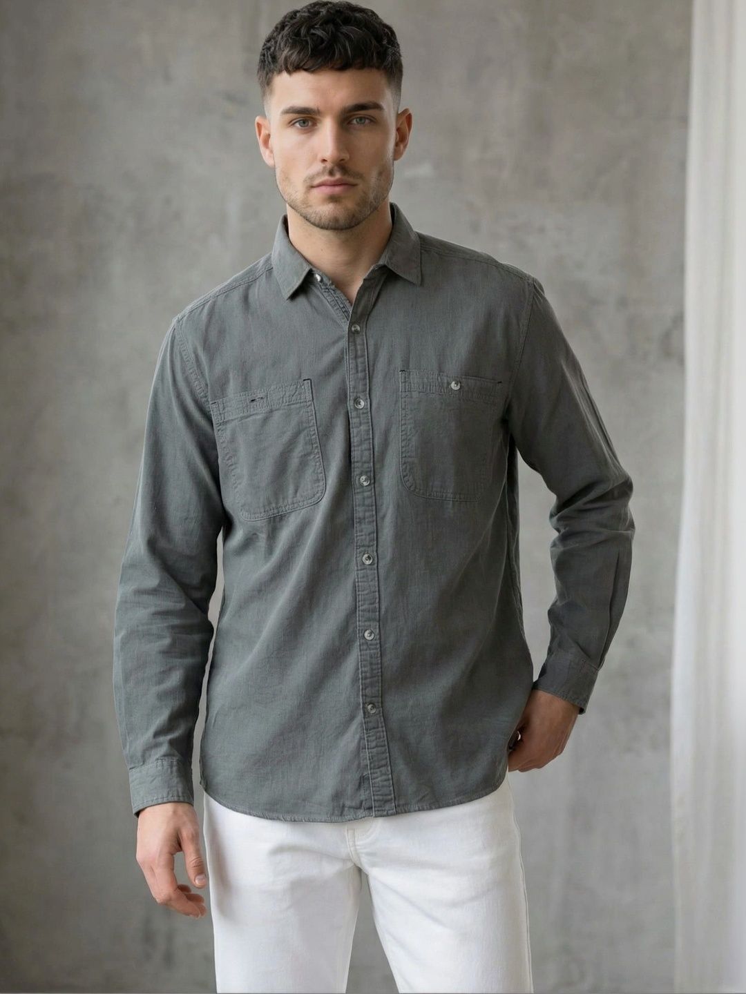 Kuons Men Classic Casual Shirt-picture-56