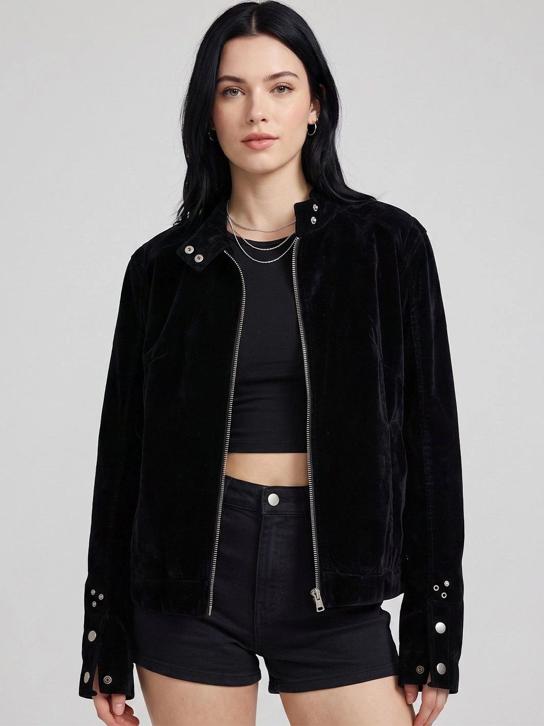 Suo Women Bomber Jacket-picture-36
