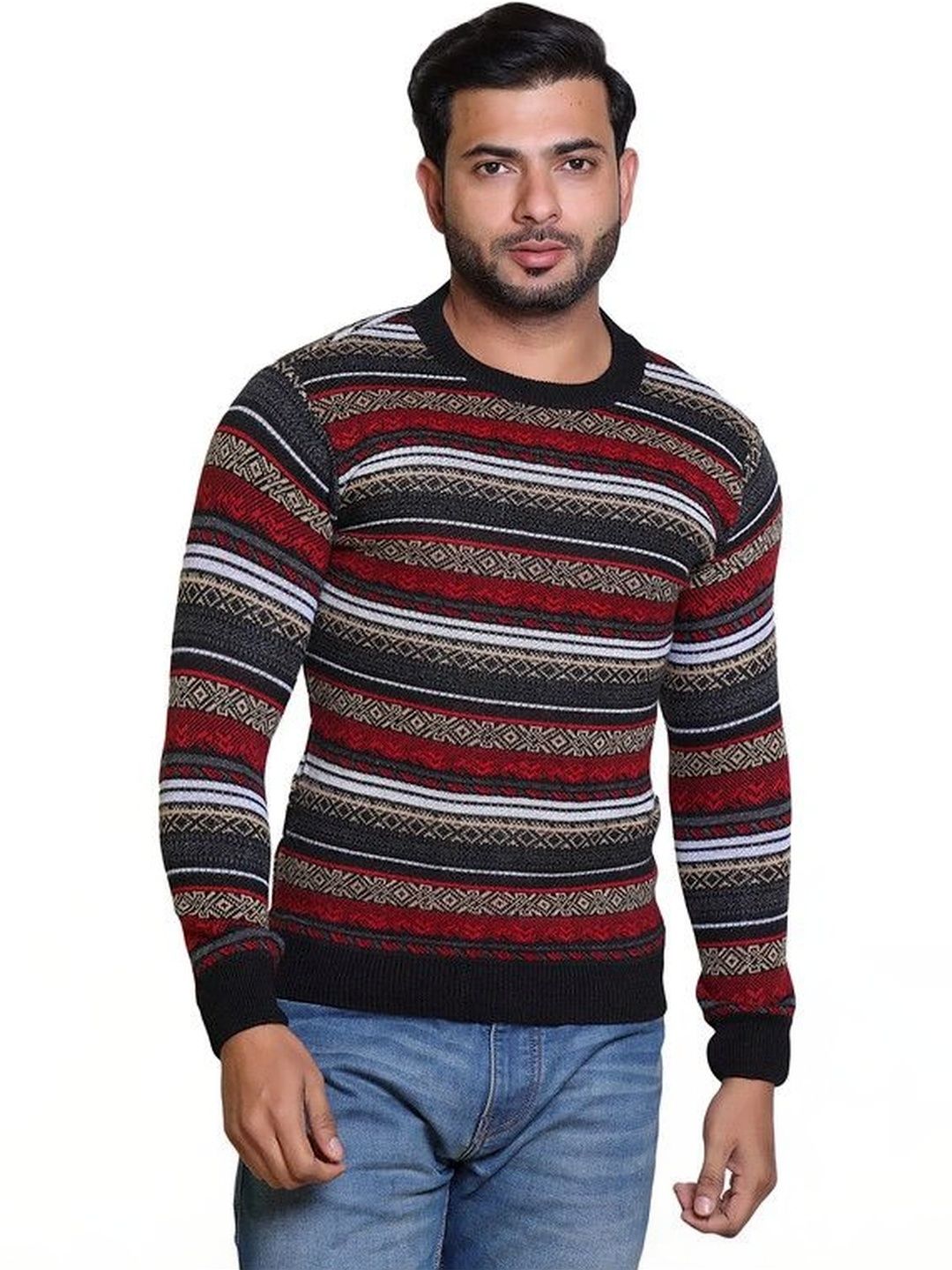 Grand Line Men Striped Pullover-picture-16