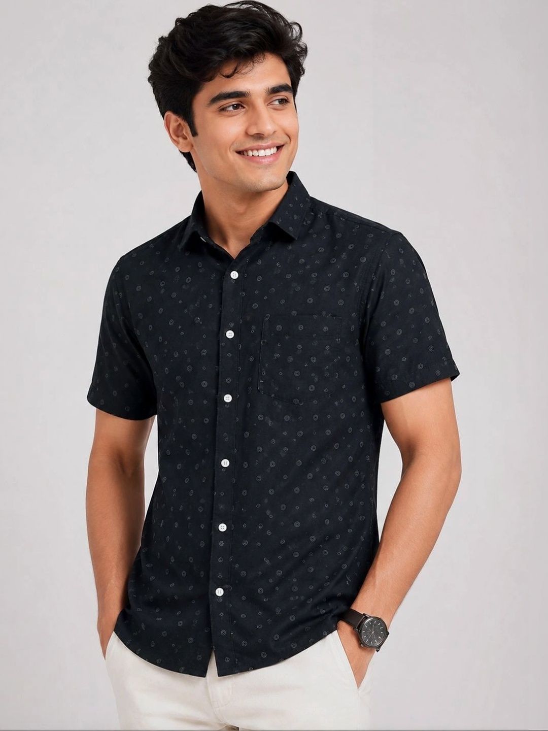 Garment Globe Men Standard Printed Casual Shirt-picture-27