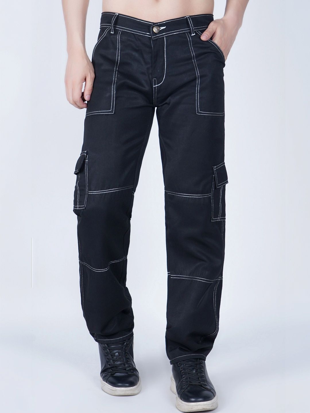 Metronaut Men Classic Cargos Trousers-picture-12