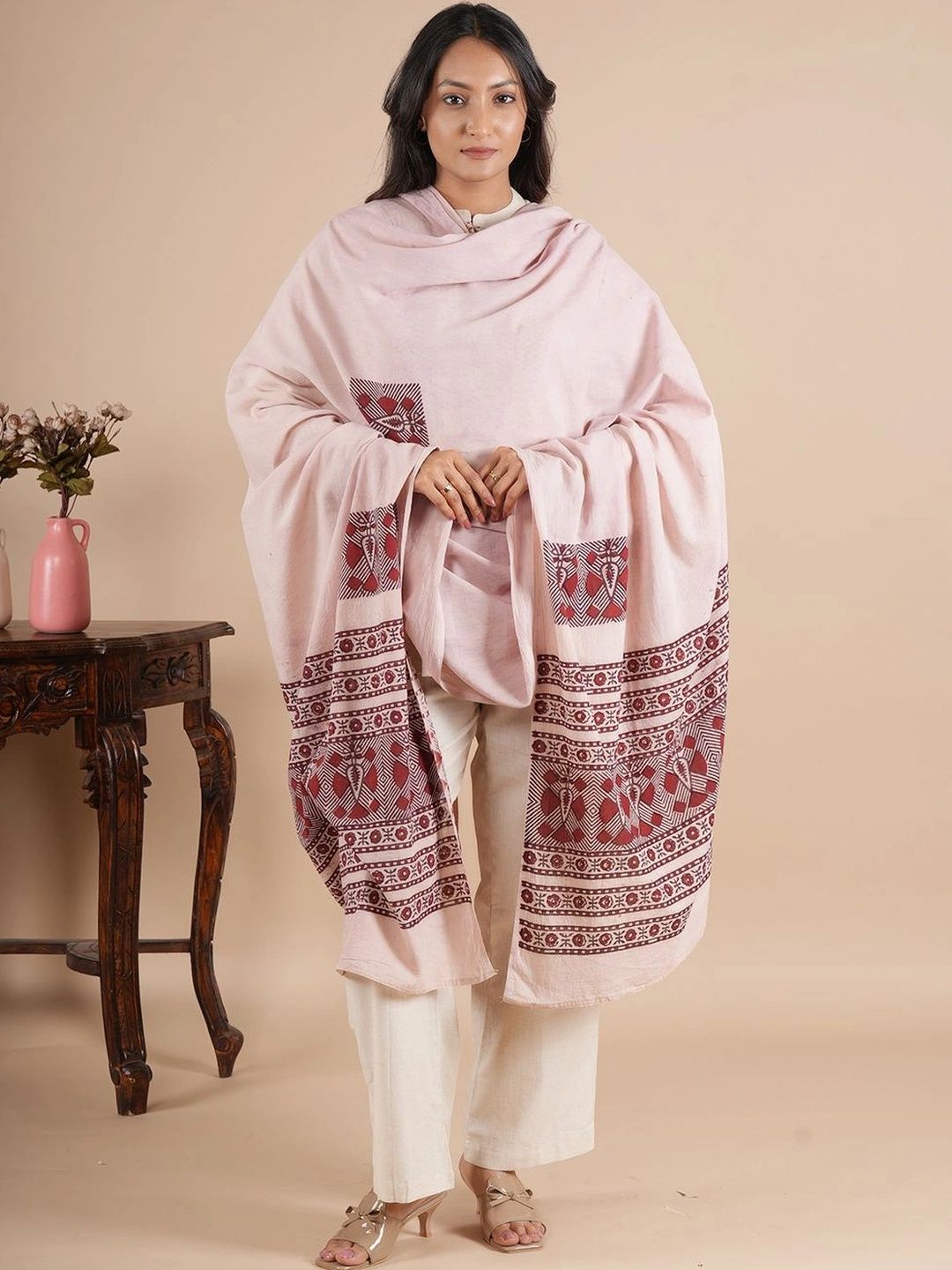 Style Shoes Ethnic Motifs Printed Pure Cotton Block Print Dupatta-picture-36