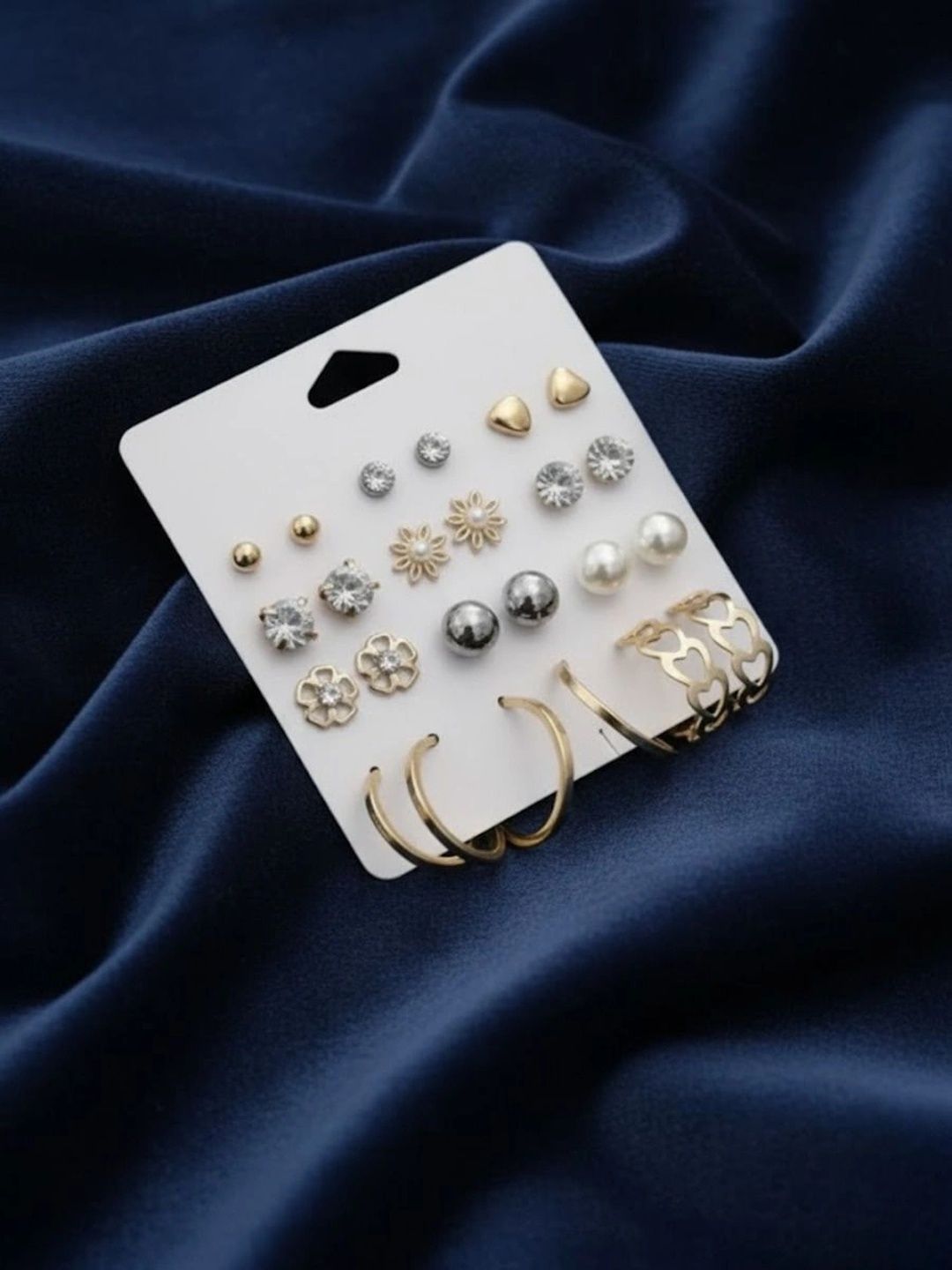 Zaphariq Geometric Studs Earrings-image-24