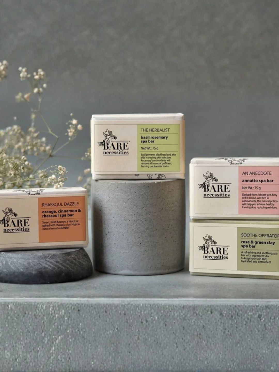 Bare Necessities Set of 4 Spa Bar - 75 g Each-picture-43