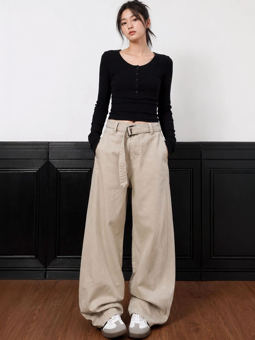 LULU & SKY Women High-Rise Easy Wash Trousers-picture-23