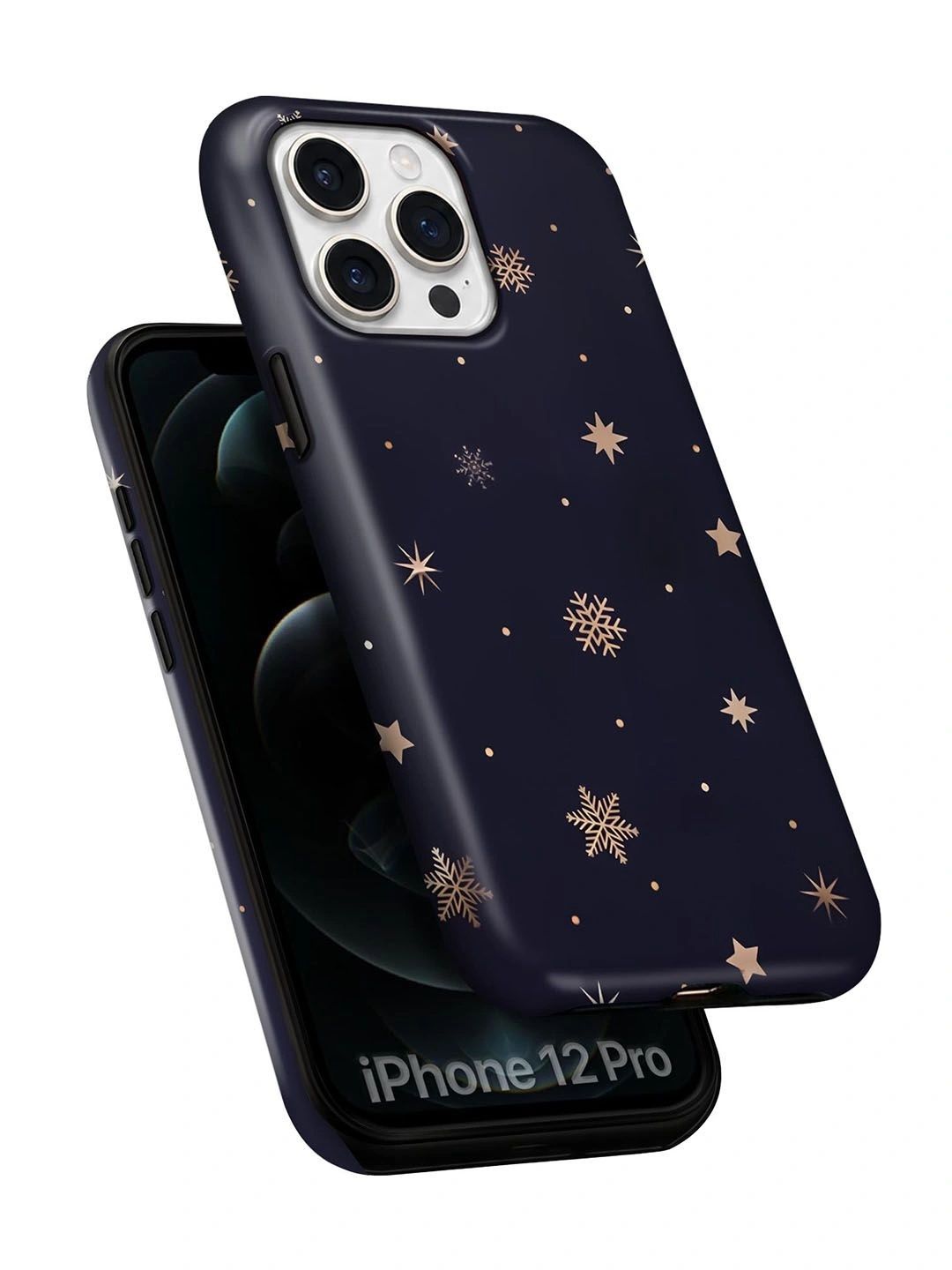 QRIOH Geometric Printed iPhone 12 Pro Back Case Mobile Accessories-picture-41